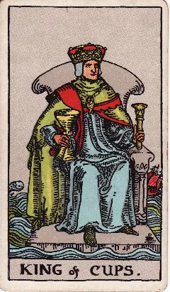 King of Cups tarot card, Rider-Waite-Smith deck