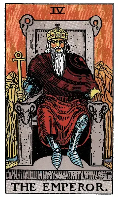 The Emperor tarot card, Rider-Waite-Smith deck