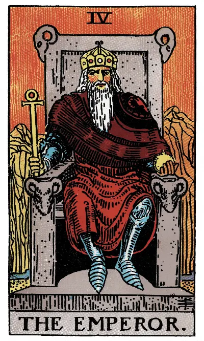 The Emperor tarot card, Rider-Waite-Smith deck