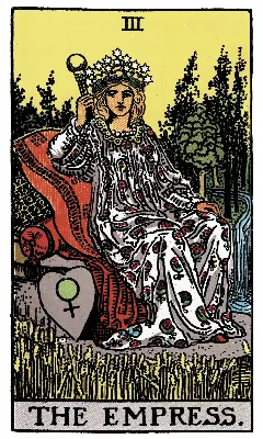 The Empress tarot card, Rider-Waite-Smith deck