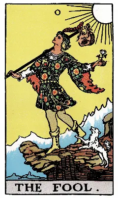 The Fool tarot card, Rider-Waite-Smith deck